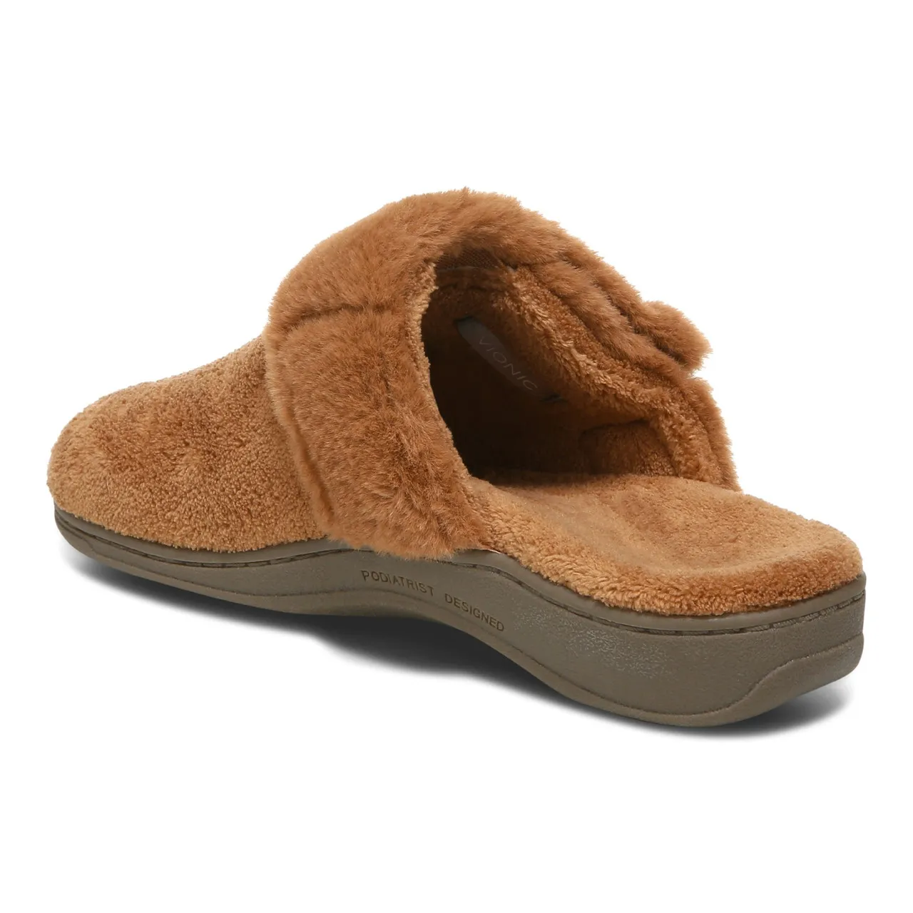 Vionic Adjustable Slipper with Orthotic Arch Support - Indulge Marielle