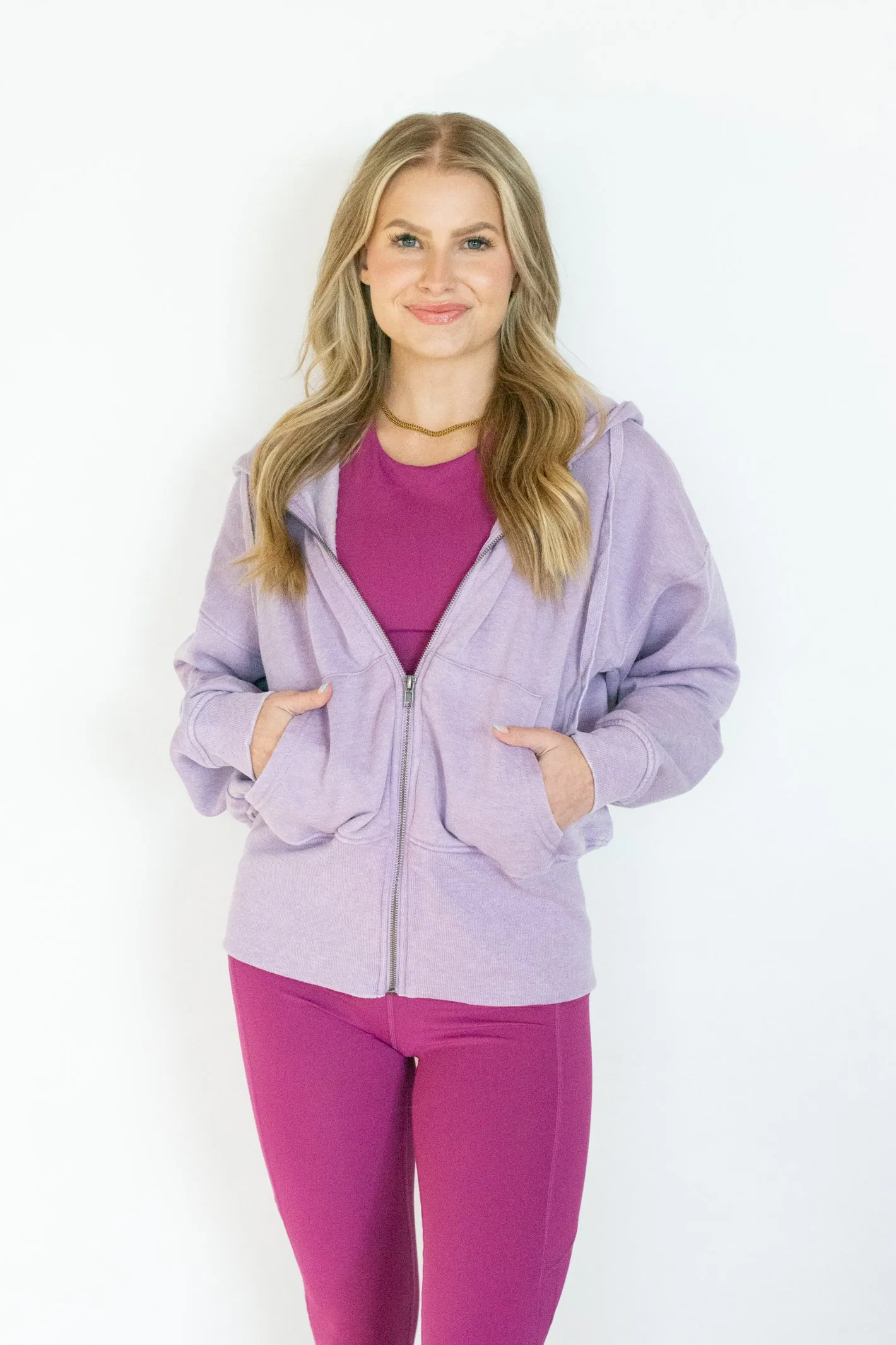 Weekend Chiller Lavender Hooded Jacket