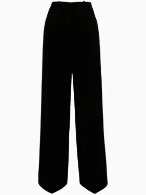 Wide-leg tailored trousers