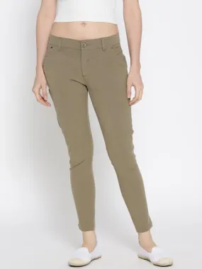 Women Solid Slim Fit Trousers