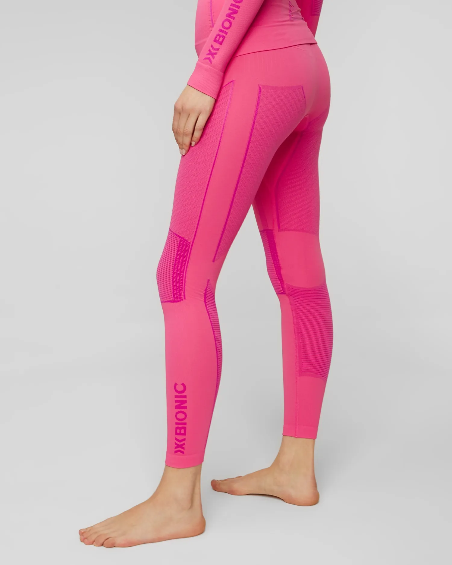 Women's pink thermo-active leggings X-Bionic Energy Accumulator 4.0 eawp05w19w-p130