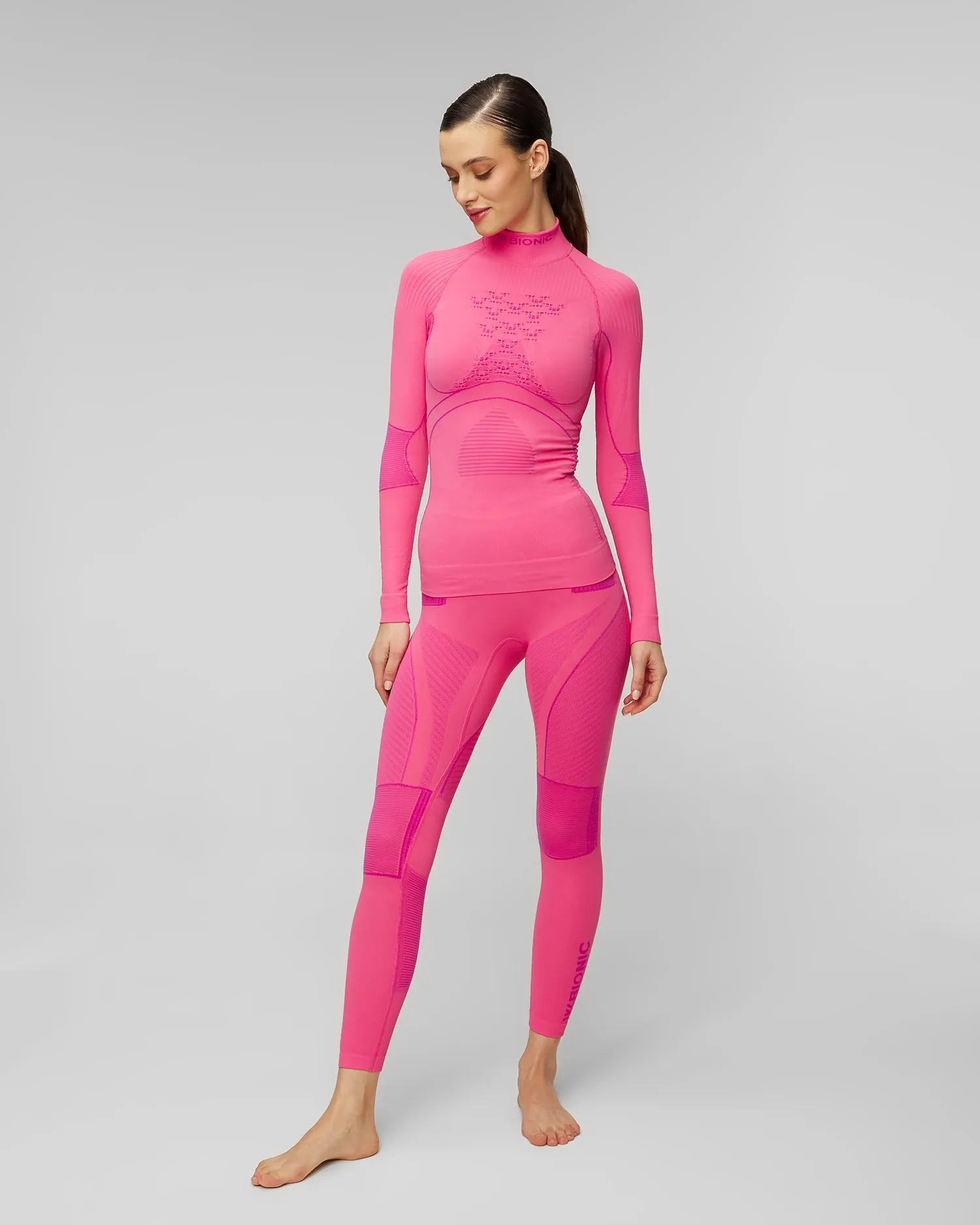 Women's pink thermo-active leggings X-Bionic Energy Accumulator 4.0 eawp05w19w-p130