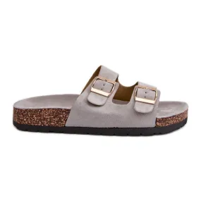 Women's Cortina Gray Slip-On Sandals grey