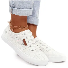 Women's Lace Sneakers Big Star W274925 White