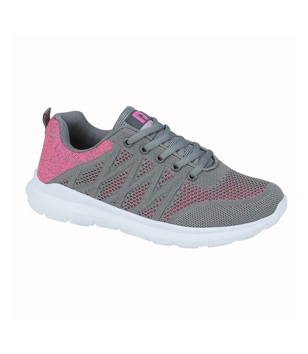 Womens/ladies aurora trainers pink/grey Rdek