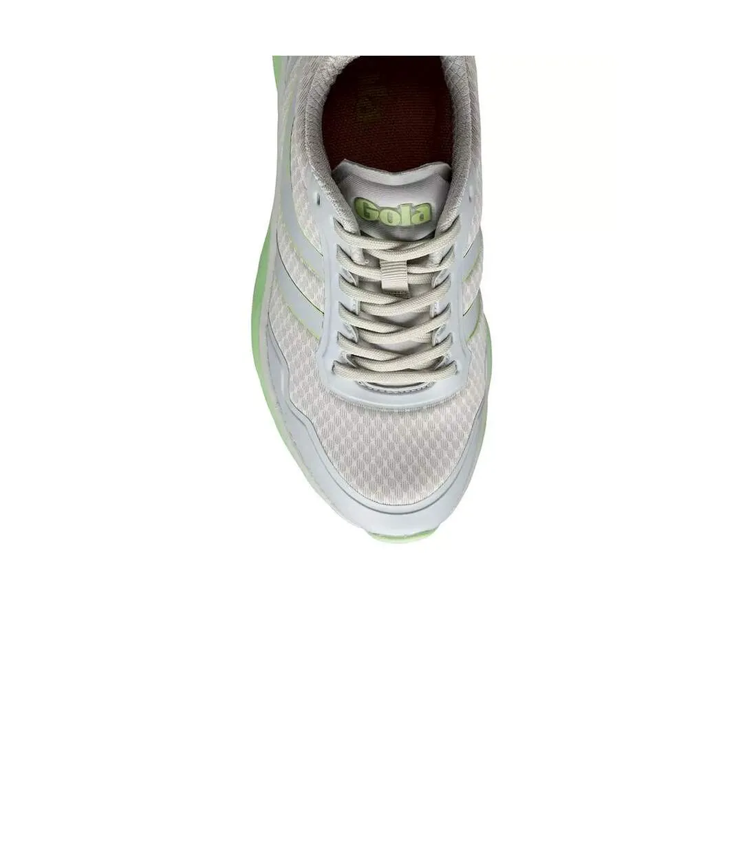 Womens/ladies typhoon performance trainers arcade white/patina green Gola