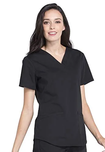 Workwear WW665 Professionals Women Scrubs Top V-Neck