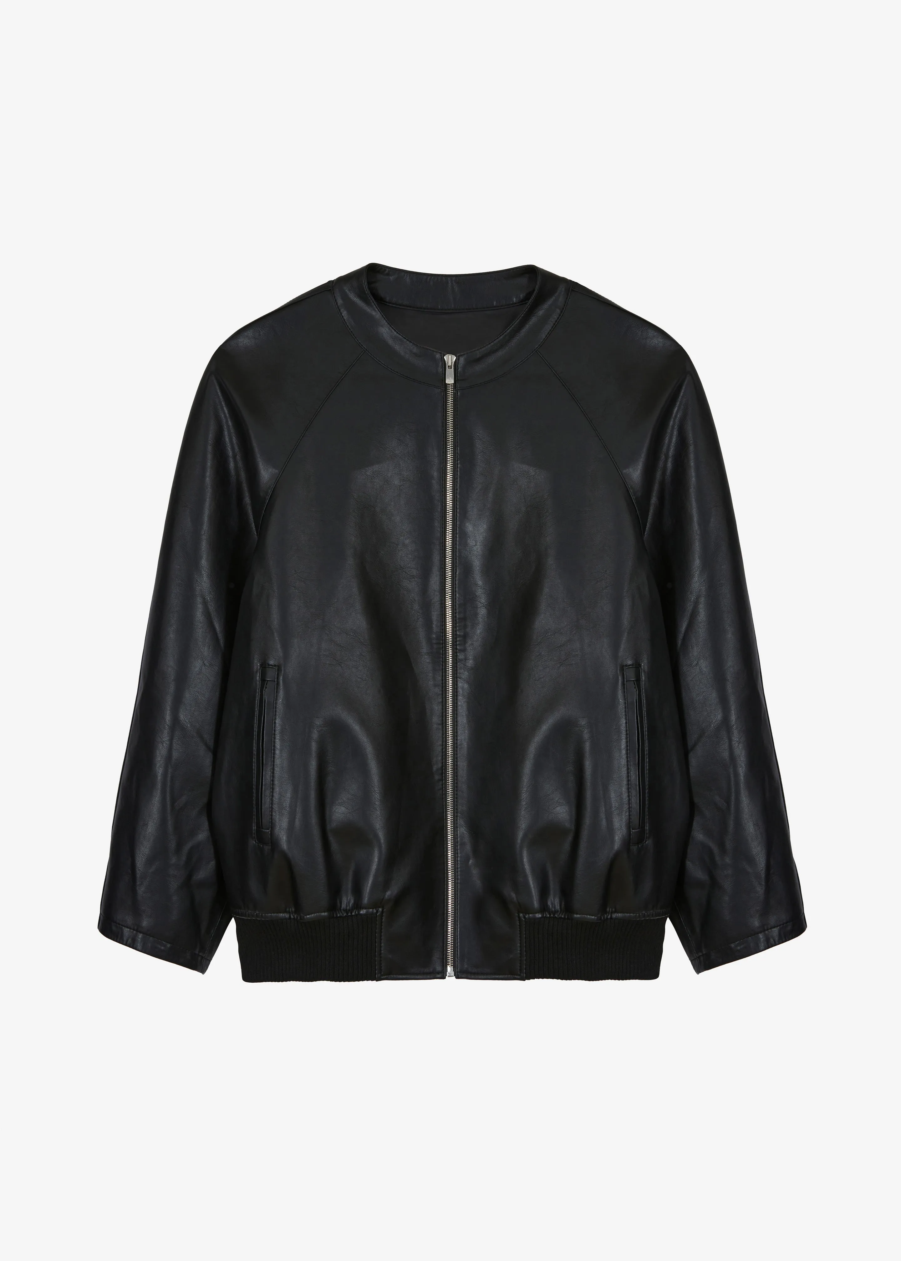 Xyla Faux Leather Jacket - Black