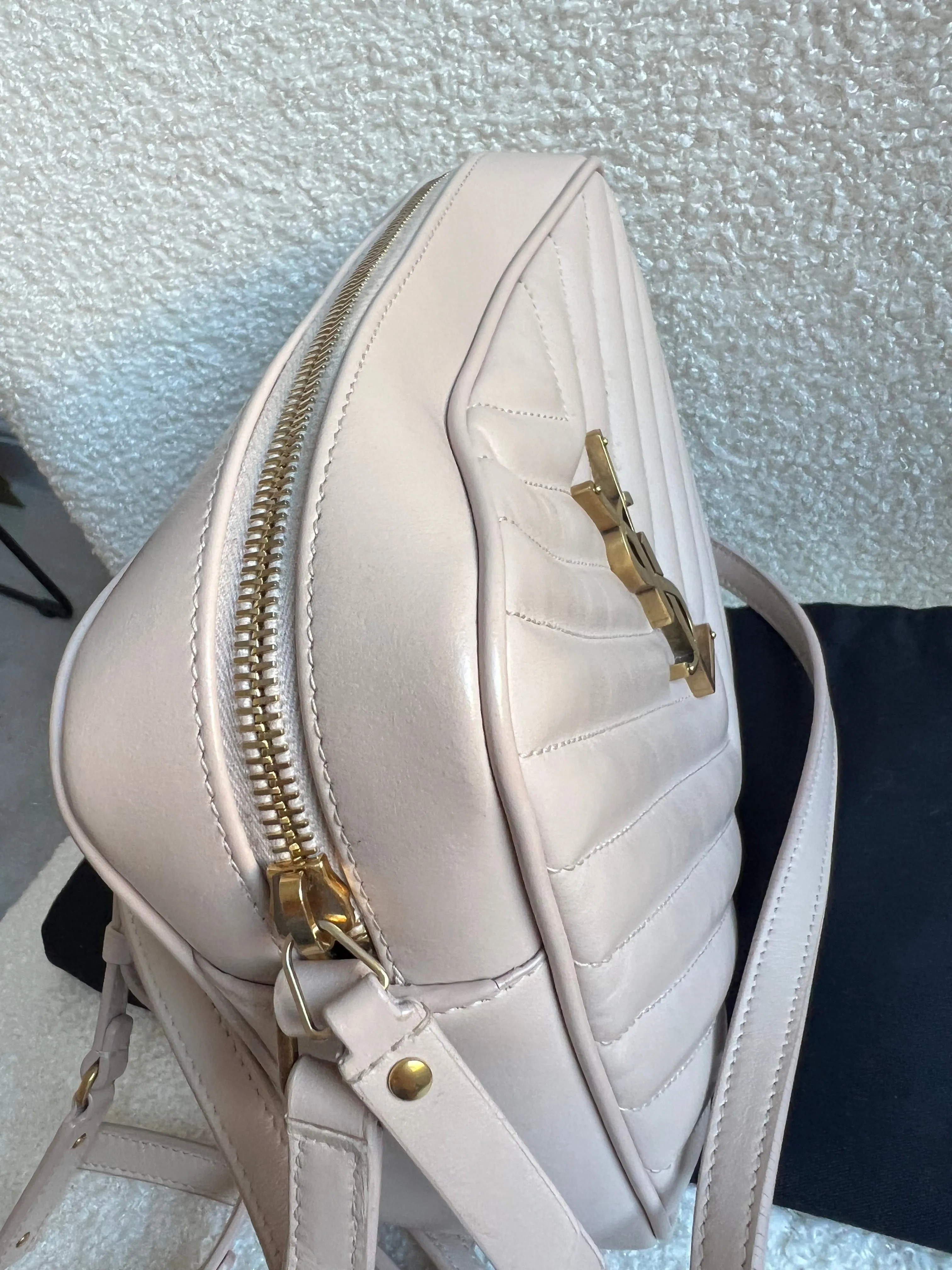 Yves Saint Laurent (YSL) Pink Lou Camera Bag